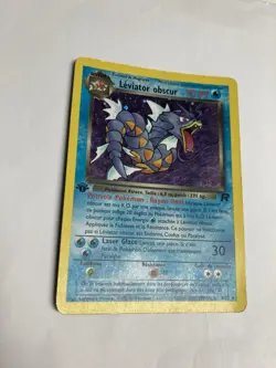 Pokemon Dark Gyarados (Leviator obscur) French 1st Ed Team Rocket Holo 8/82 MP - Image 2