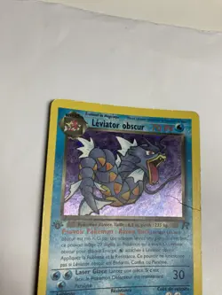 Pokemon Dark Gyarados (Leviator obscur) French 1st Ed Team Rocket Holo 8/82 MP - Image 3