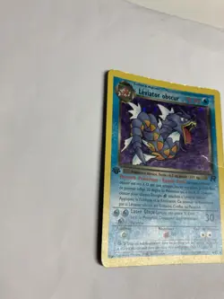 Pokemon Dark Gyarados (Leviator obscur) French 1st Ed Team Rocket Holo 8/82 MP - Image 5