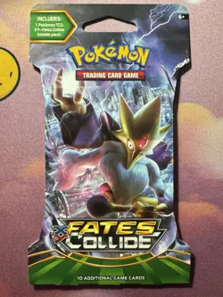 Pokemon Fates Collides Sleeved Booster Pack Mega Alakazam Artwork Factory Sealed - Image 1
