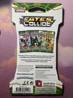 Pokemon Fates Collides Sleeved Booster Pack Mega Alakazam Artwork Factory Sealed - Image 2