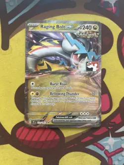 Pokemon Raging Bolt ex 123/162 - Play! Prize pack Series Holo - Image 1