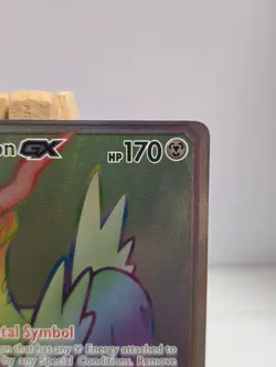 POKEMON Cobalion GX 189/181 SM9 Team Up Full Art Secret Rare Rainbow Holo TCG Ca - Image 3