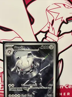 Pokemon TCG Steelix-EX Holo Full Art Ultra Rare Mega Evolution - Image 2