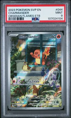2023 POKEMON SVP EN-SV BLACK STAR PROMO #044 CHARMANDER PSA 9 - Image 1