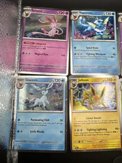 Full Set 8 EMPTY Pokemon PRISMATIC EVOLUTIONS Mini Tins & Eevee Coins (NO PACKS) - Image 5