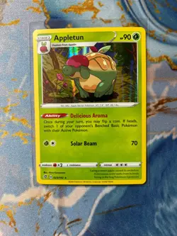 Appletun 023/192 Holo Rare Pokemon Card Sword and Shield Rebel Clash TCG NM - Image 1