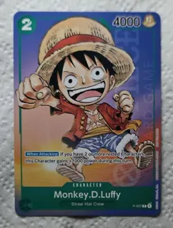 Monkey.D.Luffy P-037 One Piece Promotion Cards Non Foil - Image 1