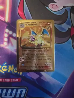 Pokemon CHARIZARD 4/102 - Celebrations UPC 25th Anniversary GOLD Metal Card - Image 1