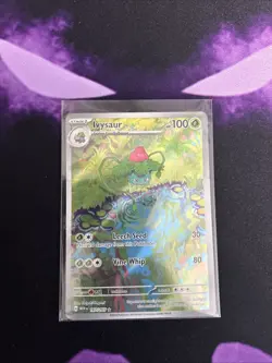 Ivysaur Pokemon Card 4/101 Rare Holo Leech Seed Vine Whip HP100 - Image 3