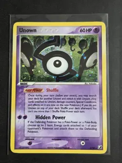 Pokemon Tcg card Unown S/28 Unseen Forces NM HOLO - Image 1