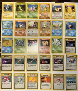 Pokemon BASE SET COMPLETE Non-Holo UNCOMMON/COMMON Cards (LP) - Image 2