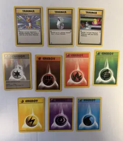 Pokemon BASE SET COMPLETE Non-Holo UNCOMMON/COMMON Cards (LP) - Image 3