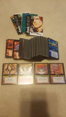 .hack ENEMY TCG CCG Deck Lot SEALED dot Hack Starter Decks 4 Complete 60x4 Cards - Image 1