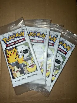 SEALED 25th Anniversary General Mills Pokemon Cereal 3 Card Booster Packs Cards - Image 1