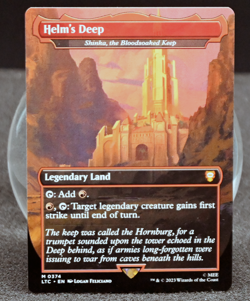 ⚔ Helm’s Deep Shinka the Bloodsoaked Keep | Borderless Extended Art | NM 374 ⚔ - Image 1