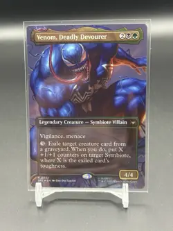 1 x Venom, Deadly Devourer - Foil - Borderless - Marvel Spider-Man - Image 1