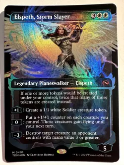 Elspeth, Storm Slayer (Showcase) Foil M Tarkir: Dragonstorm 401 NM - Image 1