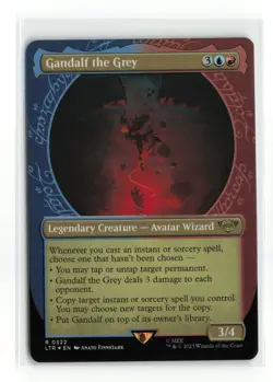 GANDALF THE GREY 0322 FOIL LORD OF THE RINGS MTG NM - Image 1