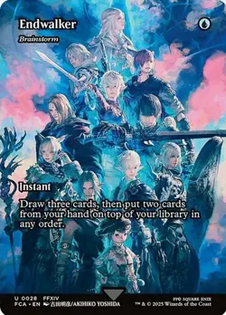 MTG Endwalker - Brainstorm - Foil - Showcase NM-Mint Final Fantasy: Through the - Image 1