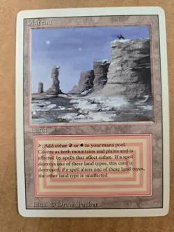 MTG Magic The Gathering MP Revised PLATEAU - Image 1