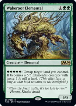Korean Wakeroot Elemental ~ Near Mint Core Set 2020 M20 Foreign Stock Image MTG - Image 1