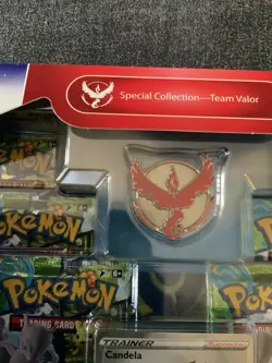 Pokemon TCG Special Collection Pokemon Go 6 Booster Pack Team Valor Red Edition - Image 3