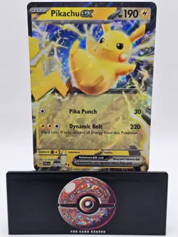 Pokemon Card - S&V Paldea Evolved EN - Pikachu ex - Double Rare (063/193) - Image 1