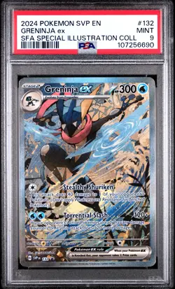 2024 POKEMON SVP EN-SV BLACK STAR PROMO #132 GRENINJA EX PSA 9 - Image 1