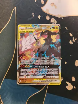 Reshiram & Zekrom GX 157/236 Tag Team: Cosmic Eclipse Holo Card Pokemon TCG - Image 1