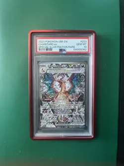 Pokemon TCG Charizard EX Sir Obsidian Flames 223/197 Full Art Secret Rare PSA 10 - Image 1