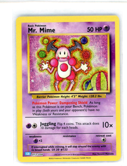 Pokemon TCG Classic Collection Holo Mr. Mime CLB 013/034 Near Mint - Image 1