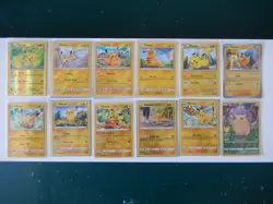 Pokemon Pikachu LOT of 12 REVERSE HOLOs NM Various Sets - Image 1