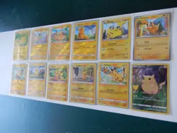 Pokemon Pikachu LOT of 12 REVERSE HOLOs NM Various Sets - Image 2