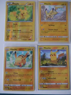 Pokemon Pikachu LOT of 12 REVERSE HOLOs NM Various Sets - Image 3