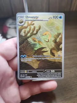 Omanyte Illustration Rare Scarlet & Violet 151 Pokemon 180/165 Near Mint - Image 1