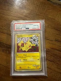PSA 10 Polish World Pikachu Holo Pokemon Japanese Promo 2010 Gem Mint - Image 1