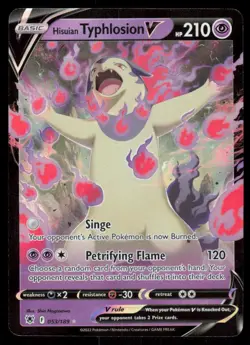 Hisuian Typhlosion V 053/189 Ultra Rare Pokemon Astral Radiance NM - Image 1