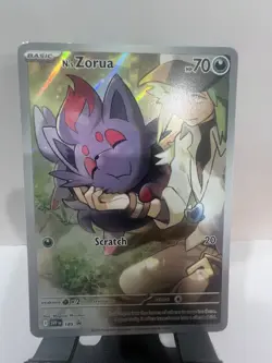 Pokemon TCG: N's Zorua SVP189 SV: Journey Together Black Star Promo NMc - Image 1
