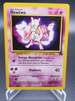 Mewtwo Black Star Promo 3 - Played Pokemon The First Movie - Image 1