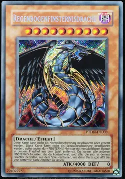 Yu-Gi-Oh! Regenbogenfinsternisdrache PTDN-DE003 Secret Rare [EX-NM] | DE 2008 - Image 1