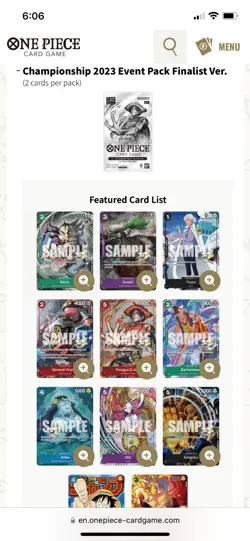 2023 Championship Event Pack Finalist Textured Raizo One Piece TCG Card BGS 10 - Image 3