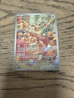 Eevee 188/167 SV Twilight Masquerade Illustration Rare IR Holo Pokemon Card NM - Image 3