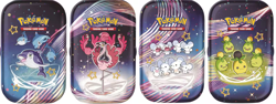 Pokemon TCG Paldean Fates EMPTY Mini Tin with Sticker and Art Card FAST SHIP - Image 3
