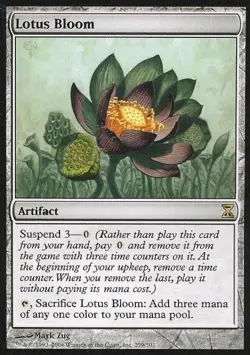 Lotus Bloom -Foil Light Play MTG Time Spiral - Image 1