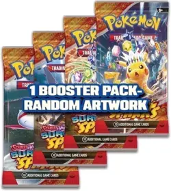Pokemon Card - 1 Surging Sparks Booster Pack - Random Artwork - Scarlet & Violet - Image 1