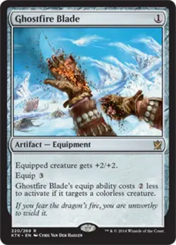 Ghostfire Blade - Foil x1 NM Magic the Gathering 1x Khans of Tarkir mtg card - Image 1
