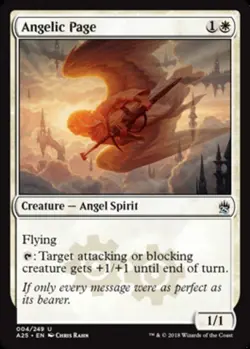 Angelic Page x1 NM Magic the Gathering 1x Masters 25 mtg card - Image 1