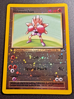 Hitmonchan WoTC Best of Game Promo 2 Pokemon Card Reverse Holo Swirl Near Mint - Image 1