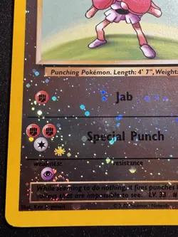 Hitmonchan WoTC Best of Game Promo 2 Pokemon Card Reverse Holo Swirl Near Mint - Image 5